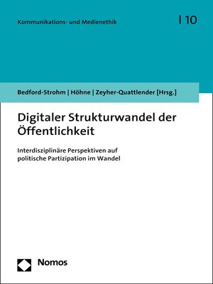cover image of Digitaler Strukturwandel der Öffentlichkeit
